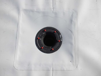 Folienabdichtung einbau einer Dachentwässerung Folienabdichtung einbau einer Dachentwässerung
